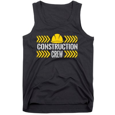 Birthday Crew 1st Construction Birthday Truck Party Tank Top