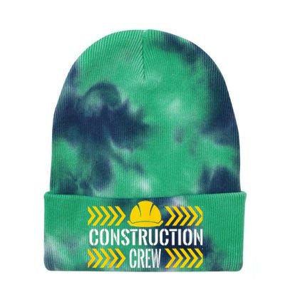 Birthday Crew 1st Construction Birthday Truck Party Tie Dye 12in Knit Beanie