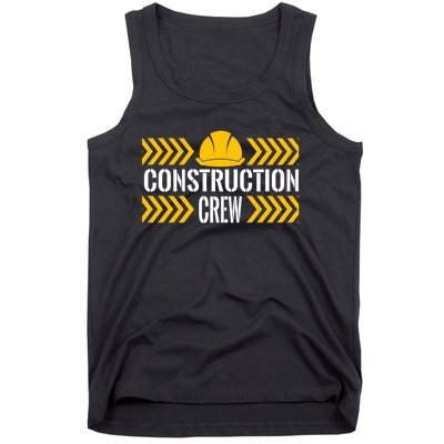 Birthday Crew 1st Construction Birthday Truck Party Tank Top