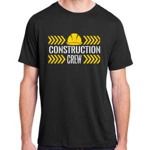 Birthday Crew 1st Construction Birthday Truck Party Adult ChromaSoft Performance T-Shirt