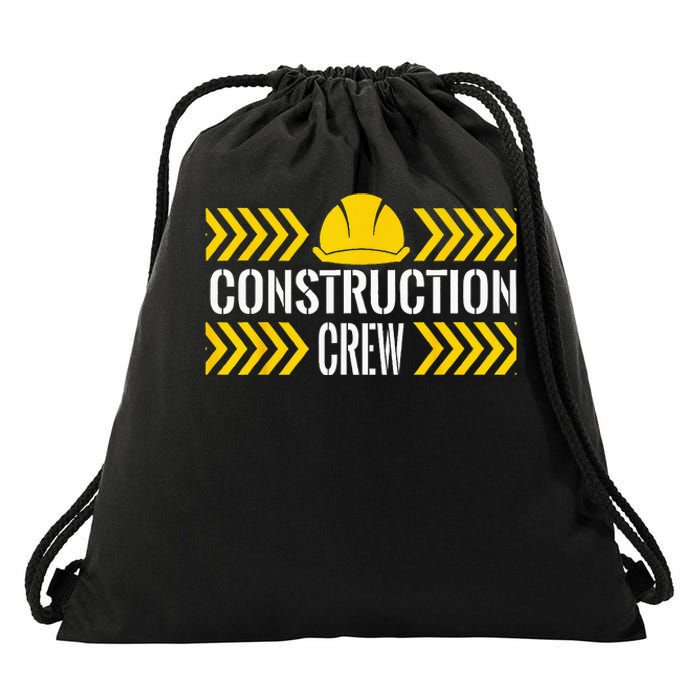 Birthday Crew 1st Construction Birthday Truck Party Drawstring Bag