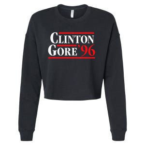 Bill Clinton 1996 Retro Presidential Campaign Cropped Pullover Crew