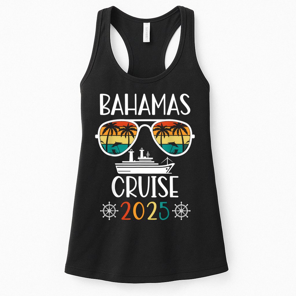 Bahamas Cruise 2025 Vacation Trip Matching Family Group Womens Tank Top