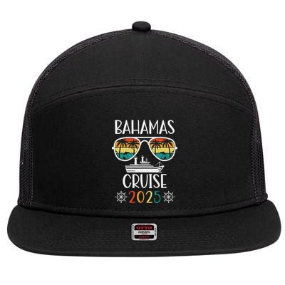 Bahamas Cruise 2025 Vacation Trip Matching Family Group 7 Panel Mesh Trucker Snapback Hat