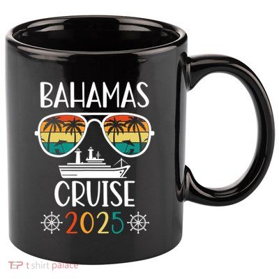 Bahamas Cruise 2025 Vacation Trip Matching Family Group 11oz C Handle Ceramic Mug