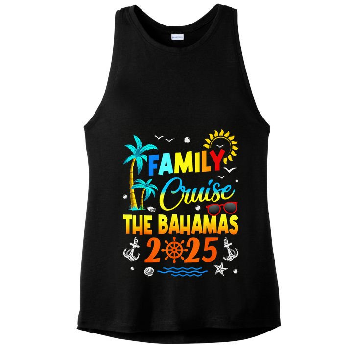 Bahamas Cruise 2025 Family Friends Group Vacation Matching Ladies PosiCharge Tri-Blend Wicking Tank