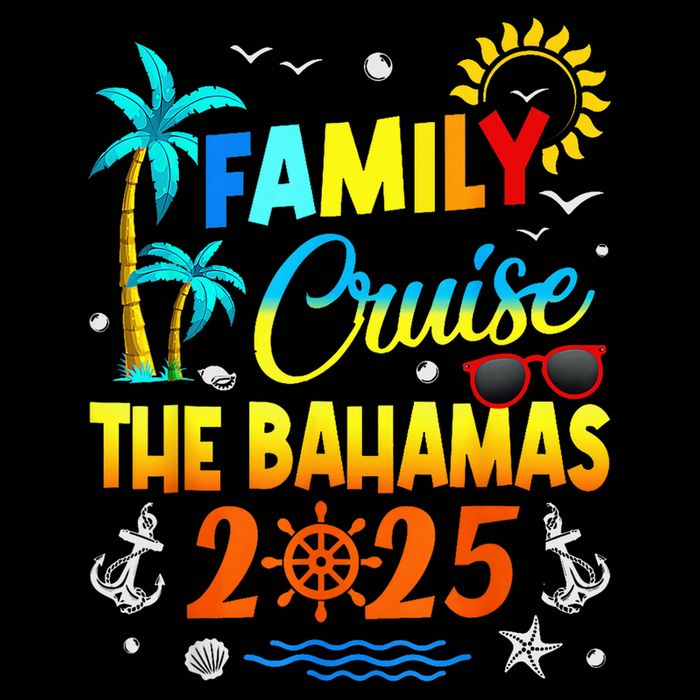 Bahamas Cruise 2025 Family Friends Group Vacation Matching Drawstring Bag