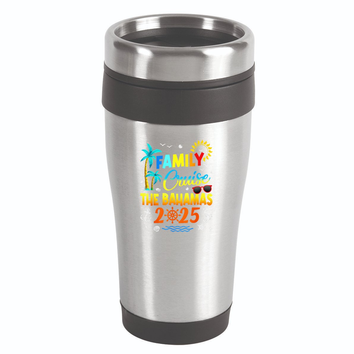 Bahamas Cruise 2025 Family Friends Group Vacation Matching 16oz Travel Tumbler