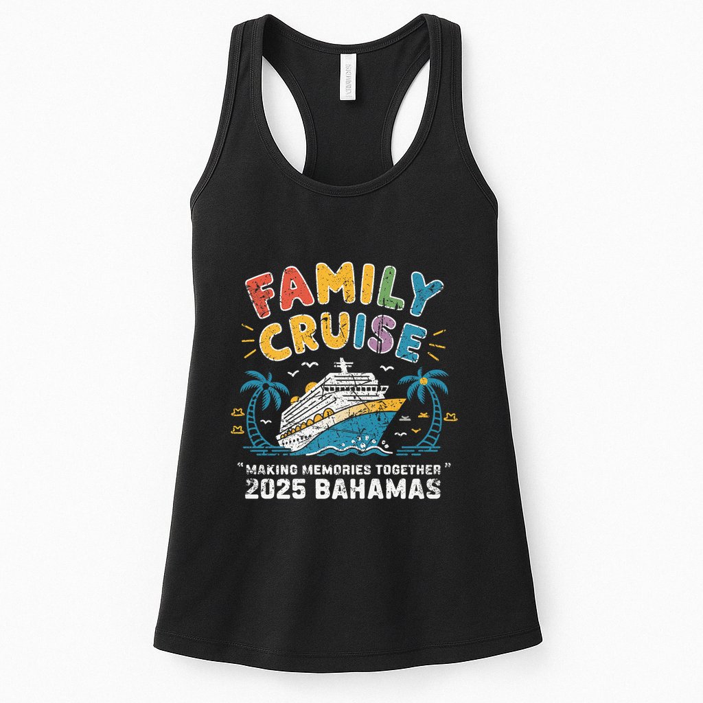 Bahamas Cruise 2025 Family Friends Group Vacation Matching Womens Tank Top