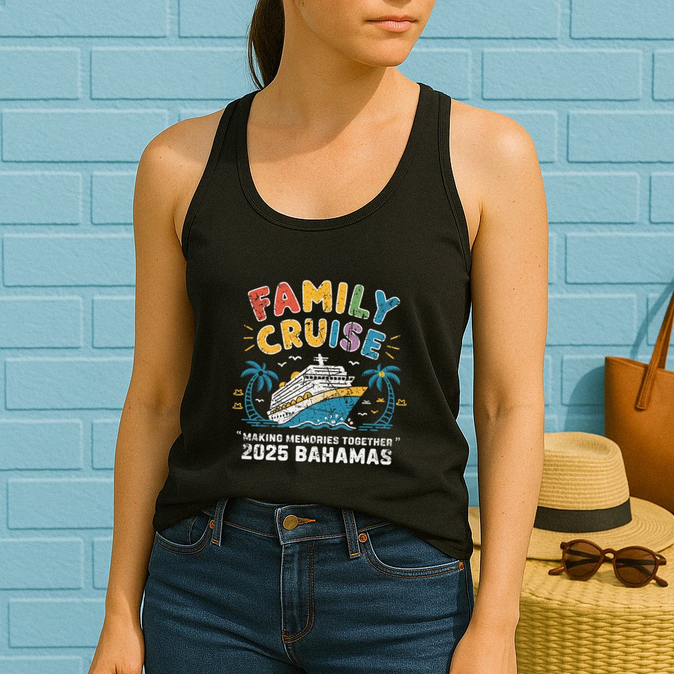 Bahamas Cruise 2025 Family Friends Group Vacation Matching Womens Tank Top