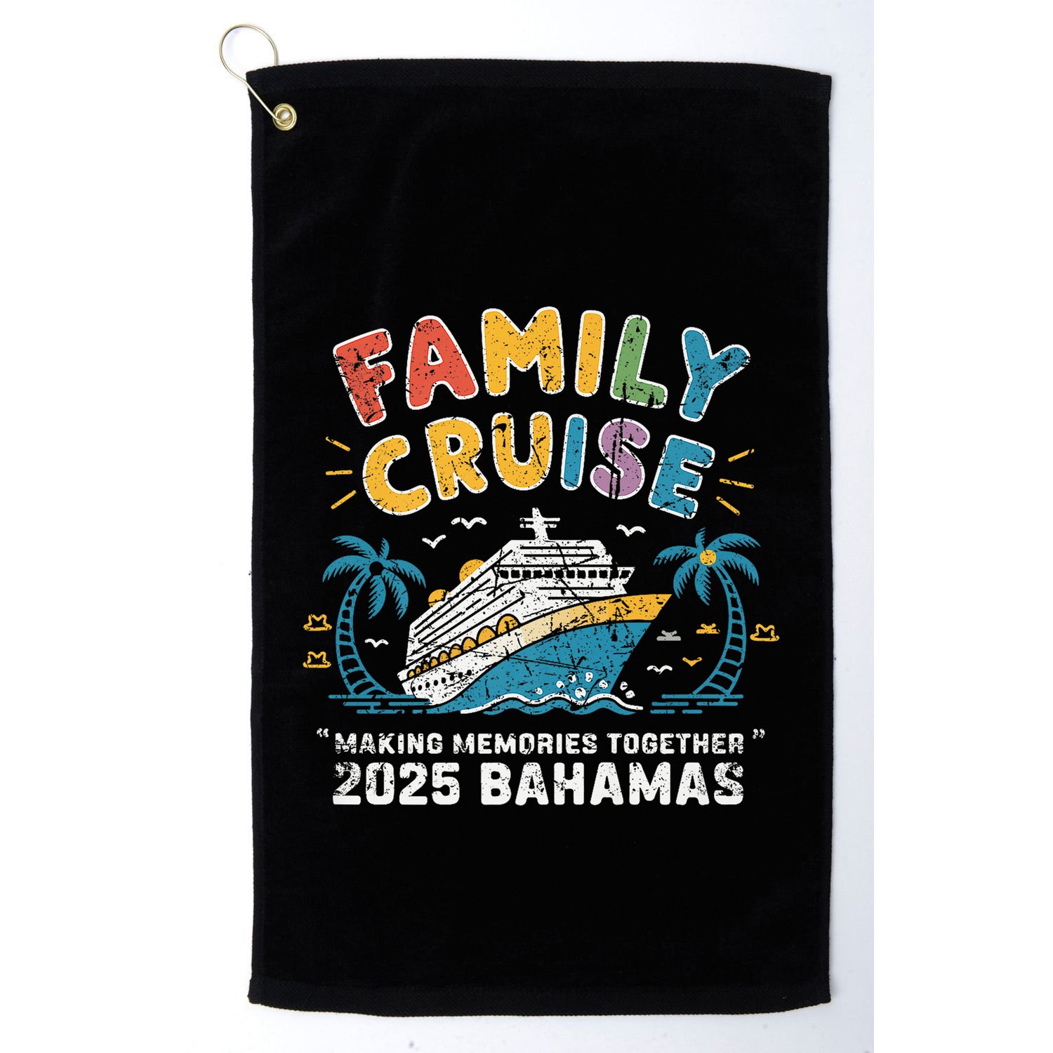 Bahamas Cruise 2025 Family Friends Group Vacation Matching Golf Towel