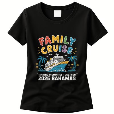 Bahamas Cruise 2025 Family Friends Group Vacation Matching Womens T-Shirt