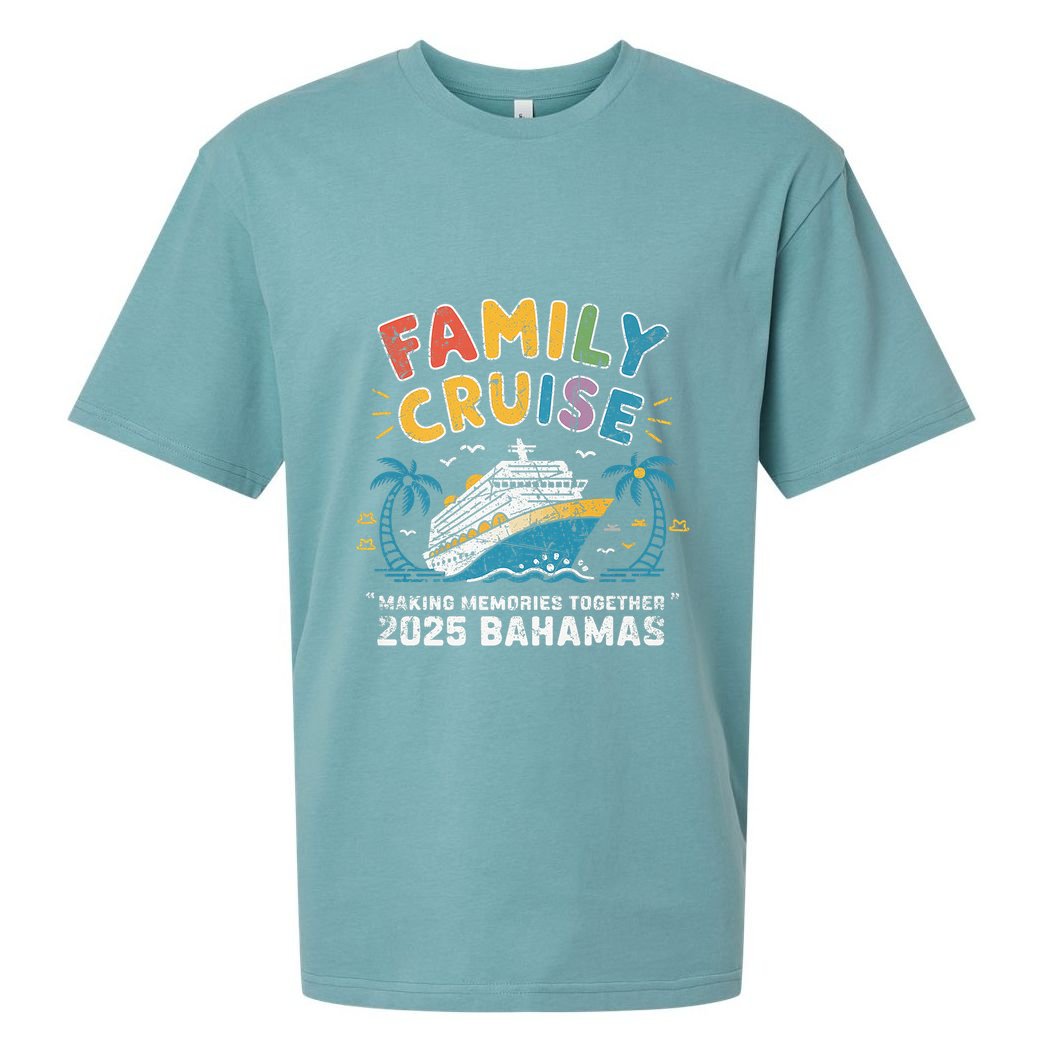 Bahamas Cruise 2025 Family Friends Group Vacation Matching Sueded Cloud Jersey T-Shirt