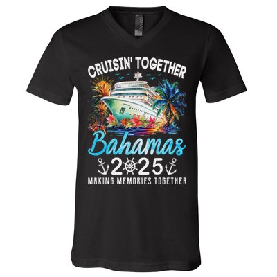 Bahamas Cruise 2025 Family Matching Cruise Bahamas Vacation V-Neck T-Shirt