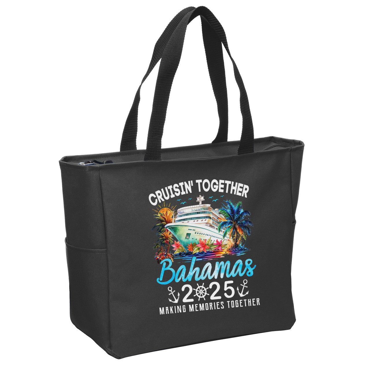 Bahamas Cruise 2025 Family Matching Cruise Bahamas Vacation Zip Tote Bag