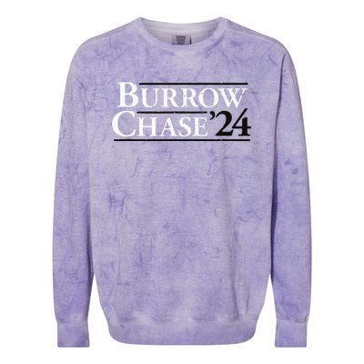 Burrow Chase 2024 Funny Burrow Chase 24 Colorblast Crewneck Sweatshirt