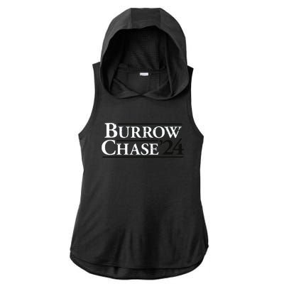 Burrow Chase 2024 Funny Burrow Chase 24 Ladies PosiCharge Tri-Blend Wicking Draft Hoodie Tank