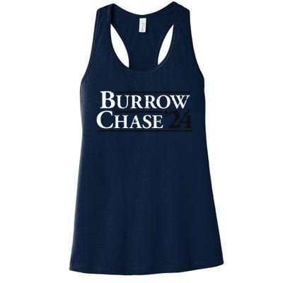 Burrow Chase 2024 Funny Burrow Chase 24 Women's Racerback Tank