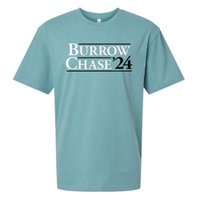 Burrow Chase 2024 Funny Burrow Chase 24 Sueded Cloud Jersey T-Shirt