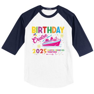 Birthday Cruise 2025 Making Memories Together 2025 Baseball Sleeve Shirt