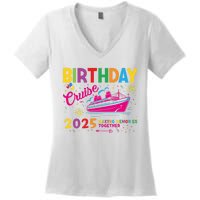 Birthday Cruise 2025 Making Memories Together 2025 Women's V-Neck T-Shirt