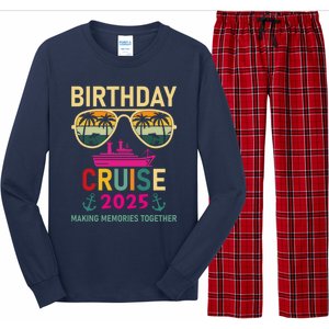 Birthday Cruise 2025 Making Memories Together Sunglasses Long Sleeve Pajama Set