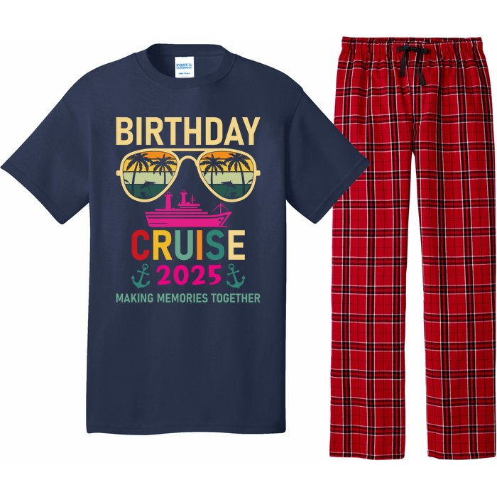 Birthday Cruise 2025 Making Memories Together Sunglasses Pajama Set