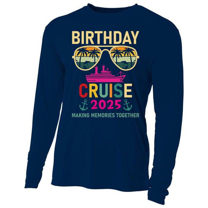 Birthday Cruise 2025 Making Memories Together Sunglasses Cooling Performance Long Sleeve Crew