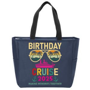 Birthday Cruise 2025 Making Memories Together Sunglasses Zip Tote Bag