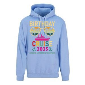 Birthday Cruise 2025 Making Memories Together Sunglasses Unisex Surf Hoodie