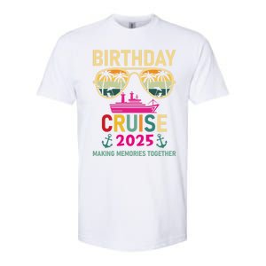 Birthday Cruise 2025 Making Memories Together Sunglasses Softstyle CVC T-Shirt