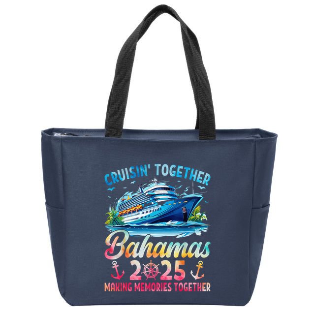 Bahamas Cruise 2025 Family Cruise Trip Squad Group Vacation Zip Tote Bag