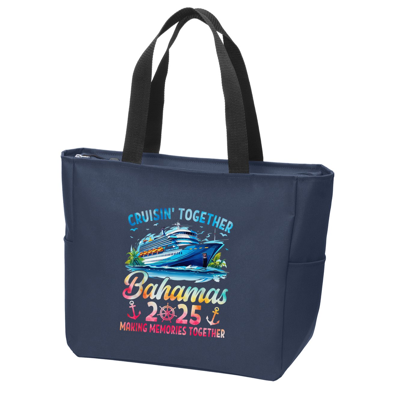 Bahamas Cruise 2025 Family Cruise Trip Squad Group Vacation Zip Tote Bag