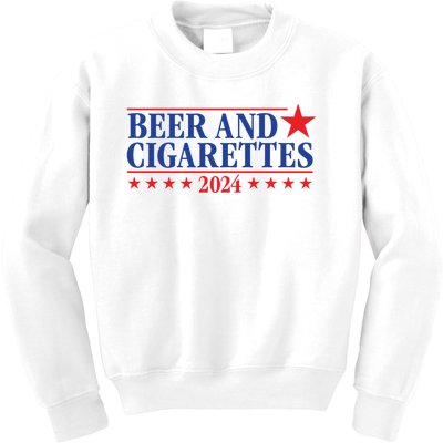 Beer & Cigarettes 24 Funny Kids Sweatshirt