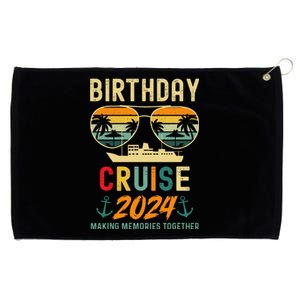 Birthday Cruise 2024 Squad Family Vacation Summer Grommeted Golf Towel