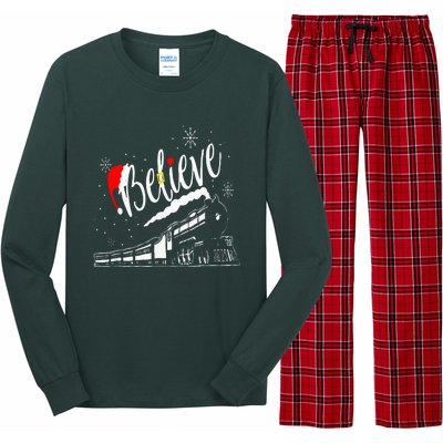 Believe Chrismas 2024 Long Sleeve Pajama Set