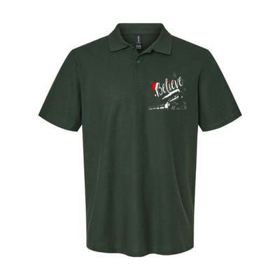 Believe Chrismas 2024 Softstyle Adult Sport Polo