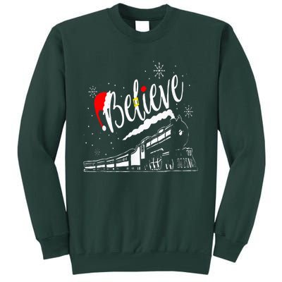 Believe Chrismas 2024 Tall Sweatshirt