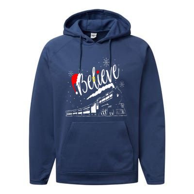 Believe Chrismas 2024 Performance Fleece Hoodie