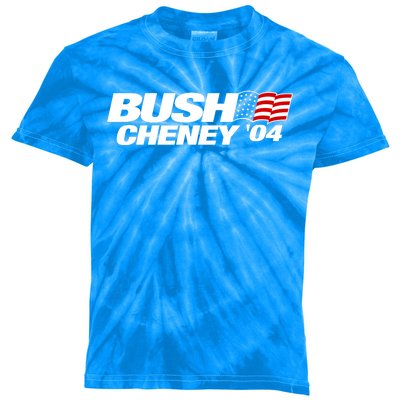 Bush Cheney 2004 Election Campaign Logo Gift Kids Tie-Dye T-Shirt