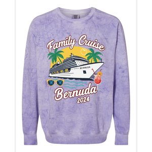 Bermuda Cruise 2024 Family Friends Group Vacation Matching Colorblast Crewneck Sweatshirt