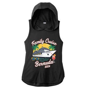 Bermuda Cruise 2024 Family Friends Group Vacation Matching Ladies PosiCharge Tri-Blend Wicking Draft Hoodie Tank