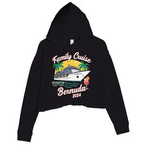 Bermuda Cruise 2024 Family Friends Group Vacation Matching Crop Fleece Hoodie