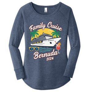 Bermuda Cruise 2024 Family Friends Group Vacation Matching Women's Perfect Tri Tunic Long Sleeve Shirt