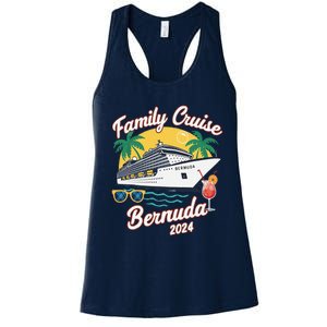 Bermuda Cruise 2024 Family Friends Group Vacation Matching Women's Racerback Tank