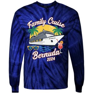 Bermuda Cruise 2024 Family Friends Group Vacation Matching Tie-Dye Long Sleeve Shirt