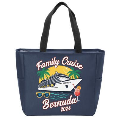 Bermuda Cruise 2024 Family Friends Group Vacation Matching Zip Tote Bag