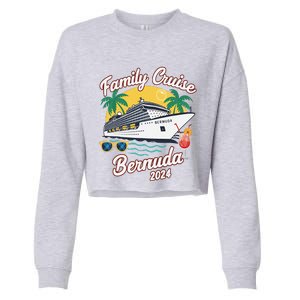 Bermuda Cruise 2024 Family Friends Group Vacation Matching Cropped Pullover Crew