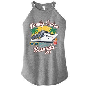 Bermuda Cruise 2024 Family Friends Group Vacation Matching Women's Perfect Tri Rocker Tank