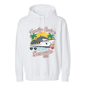 Bermuda Cruise 2024 Family Friends Group Vacation Matching Garment-Dyed Fleece Hoodie